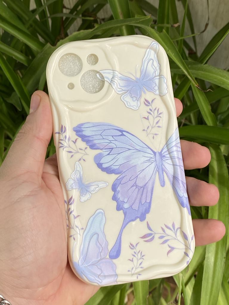 antichoc papillon bleu