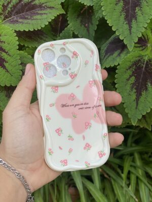 Antichoc papillon rose