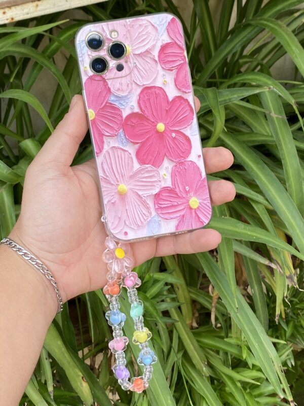 Antichoc fleurs roses avec bracelet